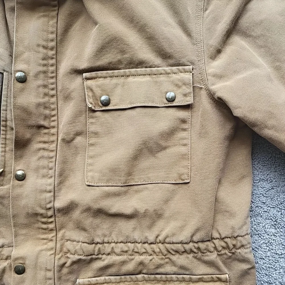 Vintage Carhartt Chore Jacket Men Large Blanket Lined Barn Work Duck Canvas - Picture 7 of 16